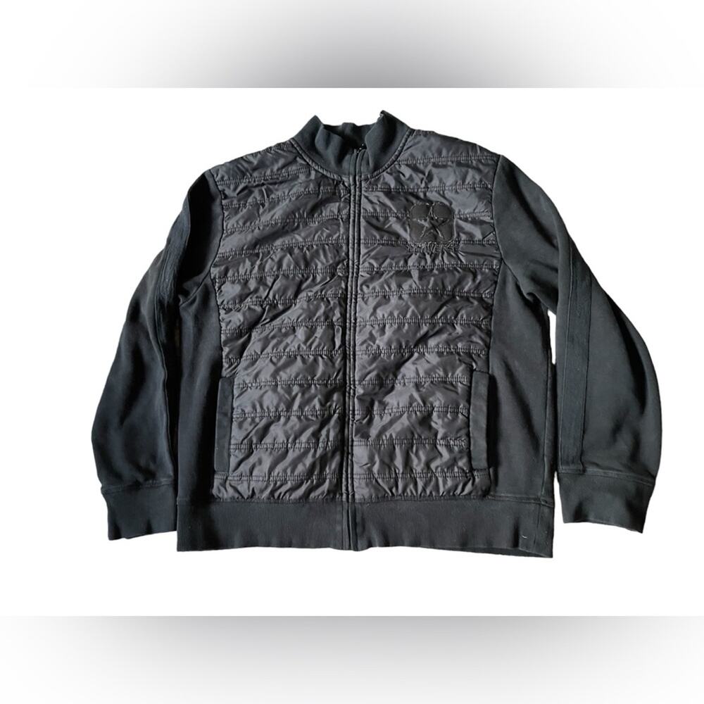 Converse Boys Black Bomber Jacket Size XL Y2K Streetwear Star Logo on chest